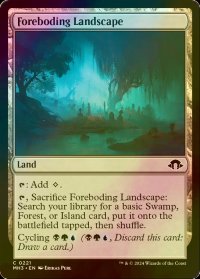 [FOIL] 不吉地帯/Foreboding Landscape 【英語版】 [MH3-土地C]