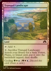 [FOIL] 安息地帯/Tranquil Landscape 【英語版】 [MH3-土地C]