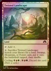 [FOIL] 屈曲地帯/Twisted Landscape 【英語版】 [MH3-土地C]