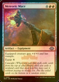 [FOIL] 隕石の鎚鉾/Meteoric Mace 【英語版】 [MH3-赤U]
