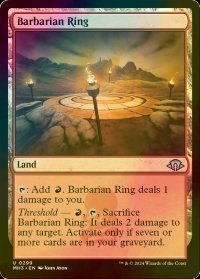 [FOIL] 蛮族のリング/Barbarian Ring 【英語版】 [MH3-土地U]