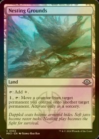 [FOIL] 巣ごもりの地/Nesting Grounds 【英語版】 [MH3-土地U]