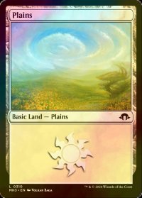 [FOIL] 平地/Plains No.310 【英語版】 [MH3-土地C]