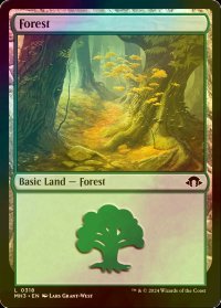 [FOIL] 森/Forest No.318 【英語版】 [MH3-土地C]