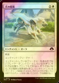 [FOIL] 犬の陰影/Dog Umbra 【日本語版】 [MH3-白C]