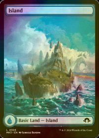 [FOIL] 島/Island (全面アート版) 【英語版】 [MH3-土地C]