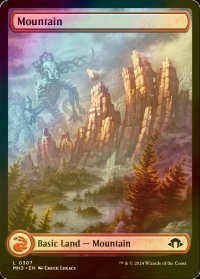 [FOIL] 山/Mountain (全面アート版) 【英語版】 [MH3-土地C]