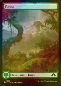 [FOIL] 森/Forest (全面アート版) 【英語版】 [MH3-土地C]