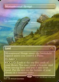 [FOIL] 記念碑的列石/Monumental Henge (全面アート・海外産ブースター版) 【英語版】 [MH3-土地R]