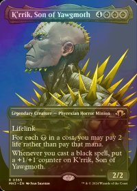 [FOIL] ヨーグモスの息子、ケリク/K'rrik, Son of Yawgmoth (全面アート・海外産ブースター版) 【英語版】 [MH3-黒R]