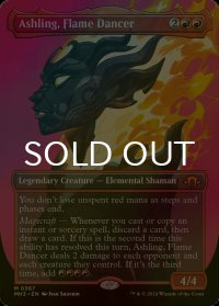 [FOIL] 炎の踊り手、アシュリング/Ashling, Flame Dancer (全面アート・海外産ブースター版) 【英語版】 [MH3-赤MR]