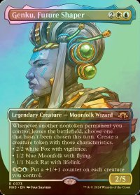 [FOIL] 未来を創る者、ゲンク/Genku, Future Shaper (全面アート・海外産ブースター版) 【英語版】 [MH3-金R]