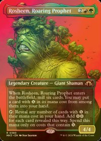 [FOIL] 咆哮する予言者、ロシーン/Rosheen, Roaring Prophet (全面アート・海外産ブースター版) 【英語版】 [MH3-金R]