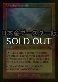 [FOIL] 樹木茂る山麓/Wooded Foothills ● (旧枠・日本産ブースター版) 【英語版】 [MH3-土地R]