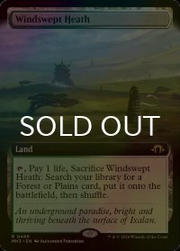 [FOIL] 吹きさらしの荒野/Windswept Heath (拡張アート版) 【英語版】 [MH3-土地R]
