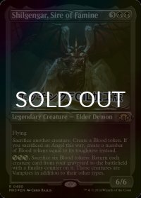 [FOIL] 飢饉の祖、シルゲンガー/Shilgengar, Sire of Famine (エッチング仕様) 【英語版】 [MH3-黒R]