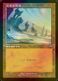 [FOIL] 冠雪の荒地/Snow-Covered Wastes (旧枠) 【日本語版】 [MH3-土地U]