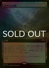 [FOIL] 樹木茂る山麓/Wooded Foothills (拡張アート版) 【日本語版】 [MH3-土地R]