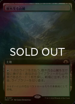 画像1: [FOIL] 樹木茂る山麓/Wooded Foothills (拡張アート版) 【日本語版】 [MH3-土地R]
