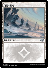 冠雪の荒地/Snow-Covered Wastes 【日本語版】 [MH3-土地U]