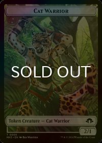 [FOIL] 猫・戦士/CAT WARRIOR 【英語版】 [MH3-トークン]