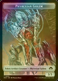 [FOIL] ファイレクシアン・ゴーレム/PHYREXIAN GOLEM 【英語版】 [MH3-トークン]