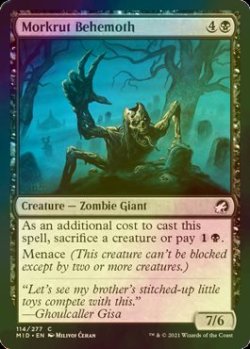 画像1: [FOIL] モークラットのビヒモス/Morkrut Behemoth 【英語版】 [MID-黒C]