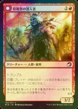 画像1: [FOIL] 収穫祭の潜入者/Harvesttide Infiltrator 【日本語版】 [MID-赤C]