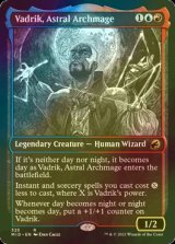 [FOIL] 星の大魔導師、ヴァドリック/Vadrik, Astral Archmage (ショーケース・海外産ブースター版) 【英語版】 [MID-金R]