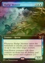 [FOIL] ヘドロの怪物/Sludge Monster (拡張アート版) 【英語版】 [MID-青R]