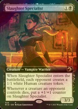 画像1: [FOIL] 殺戮の専門家/Slaughter Specialist (拡張アート版) 【英語版】 [MID-黒R]