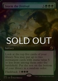 [FOIL] 収穫祭の襲撃/Storm the Festival (拡張アート版) 【英語版】 [MID-緑R]