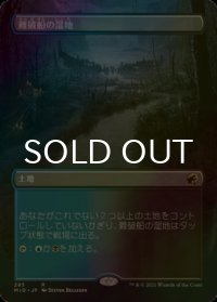 [FOIL] 難破船の湿地/Shipwreck Marsh (全面アート・海外産ブースター版) 【日本語版】 [MID-土地R]