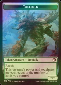 画像1: [FOIL] ツリーフォーク/TREEFOLK 【英語版】 [MID-トークン]