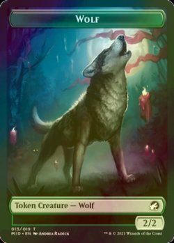 画像1: [FOIL] 狼/WOLF 【英語版】 [MID-トークン]