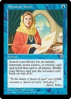 画像1: 神秘の教示者/Mystical Tutor (MIR/青U/英/通常/NM) ※詳細要確認