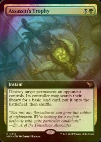 [FOIL] 暗殺者の戦利品/Assassin's Trophy (拡張アート版) 【英語版】 [MKM-金R]