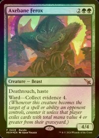 [FOIL] 斧折りのフェロックス/Axebane Ferox (プロモ) 【英語版】 [MKM-緑R]
