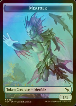 画像1: [FOIL] マーフォーク/MERFOLK 【英語版】 [MKM-トークン]