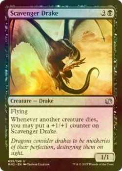 画像1: [FOIL] ゴミあさりのドレイク/Scavenger Drake 【英語版】 [MM2-黒U]