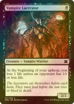 画像1: [FOIL] 吸血鬼の裂断者/Vampire Lacerator 【英語版】 [MM2-黒C]