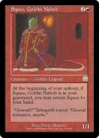 ゴブリンの太守スクイー/Squee, Goblin Nabob (MMQ/赤R/英/通常/EX+) ※詳細要確認