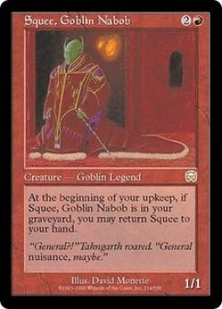 画像1: ゴブリンの太守スクイー/Squee, Goblin Nabob (MMQ/赤R/英/通常/EX+) ※詳細要確認