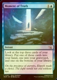 [FOIL] 決定的瞬間/Moment of Truth 【英語版】 [MOM-青C]