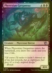 [FOIL] ファイレクシアのガルガンチュア/Phyrexian Gargantua 【英語版】 [MOM-黒U]