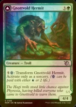画像1: [FOIL] ノットヴォルドの隠遁者/Gnottvold Hermit 【英語版】 [MOM-緑U]