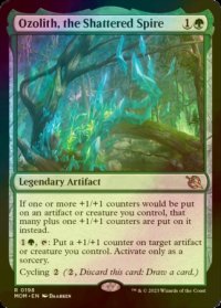 打ち砕かれた尖塔、オゾリス/Ozolith, the Shattered Spire (MOM/緑R/英/foil/NM) ※詳細要確認