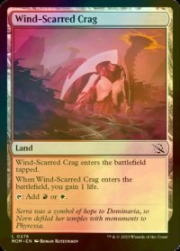 [FOIL] 風に削られた岩山/Wind-Scarred Crag 【英語版】 [MOM-土地C]