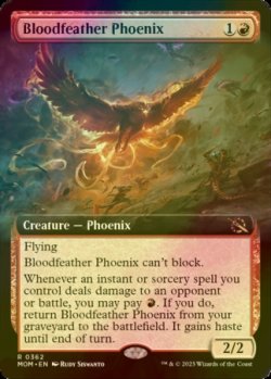画像1: [FOIL] 血羽根のフェニックス/Bloodfeather Phoenix (拡張アート版) 【英語版】 [MOM-赤R]