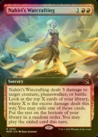 [FOIL] ナヒリの戦争術/Nahiri's Warcrafting (拡張アート版) 【英語版】 [MOM-赤R]